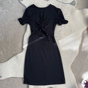 Wilfred aritzia katz knot dress sexy peekaboo